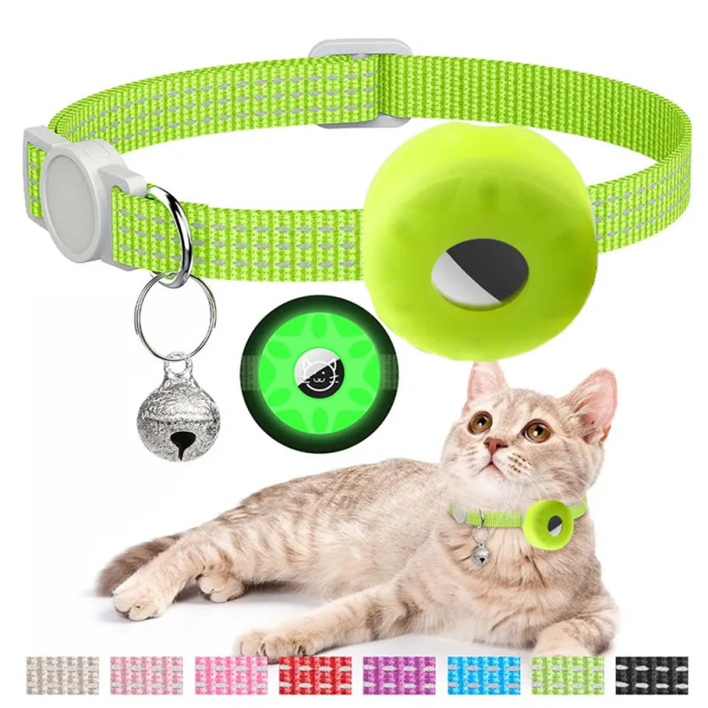 Silicone Case Cat Collar With Tracker