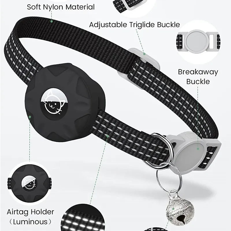 Silicone Case Cat Collar With Tracker